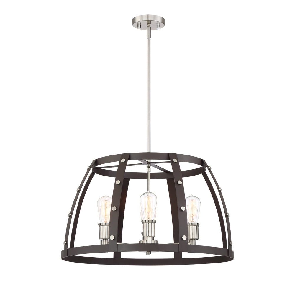 Presidio Six Light Chandelier in Rustique
