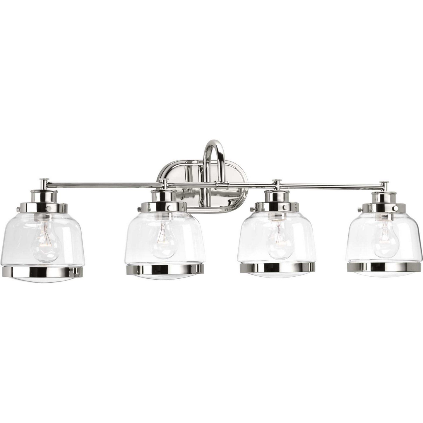 Judson Four Light Bath in Polished Nickel
