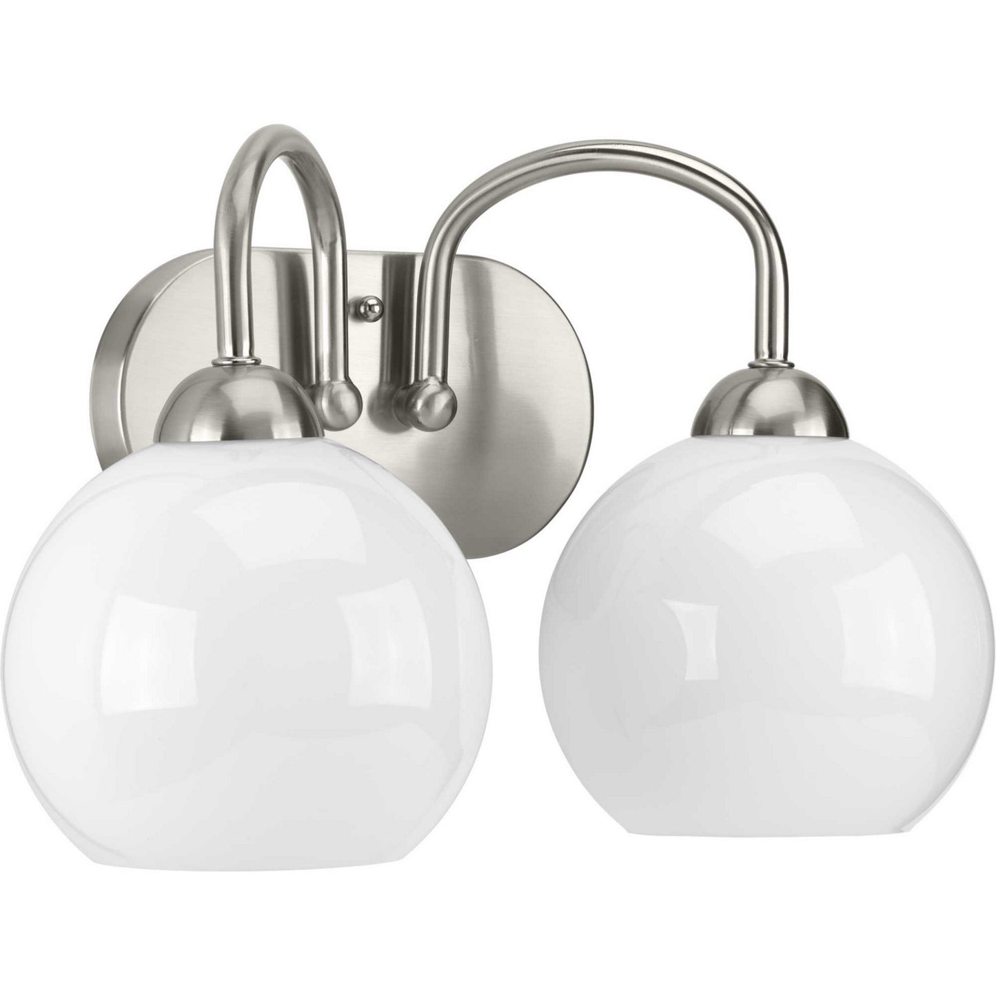 Carisa Two Light Bath in Brushed Nickel