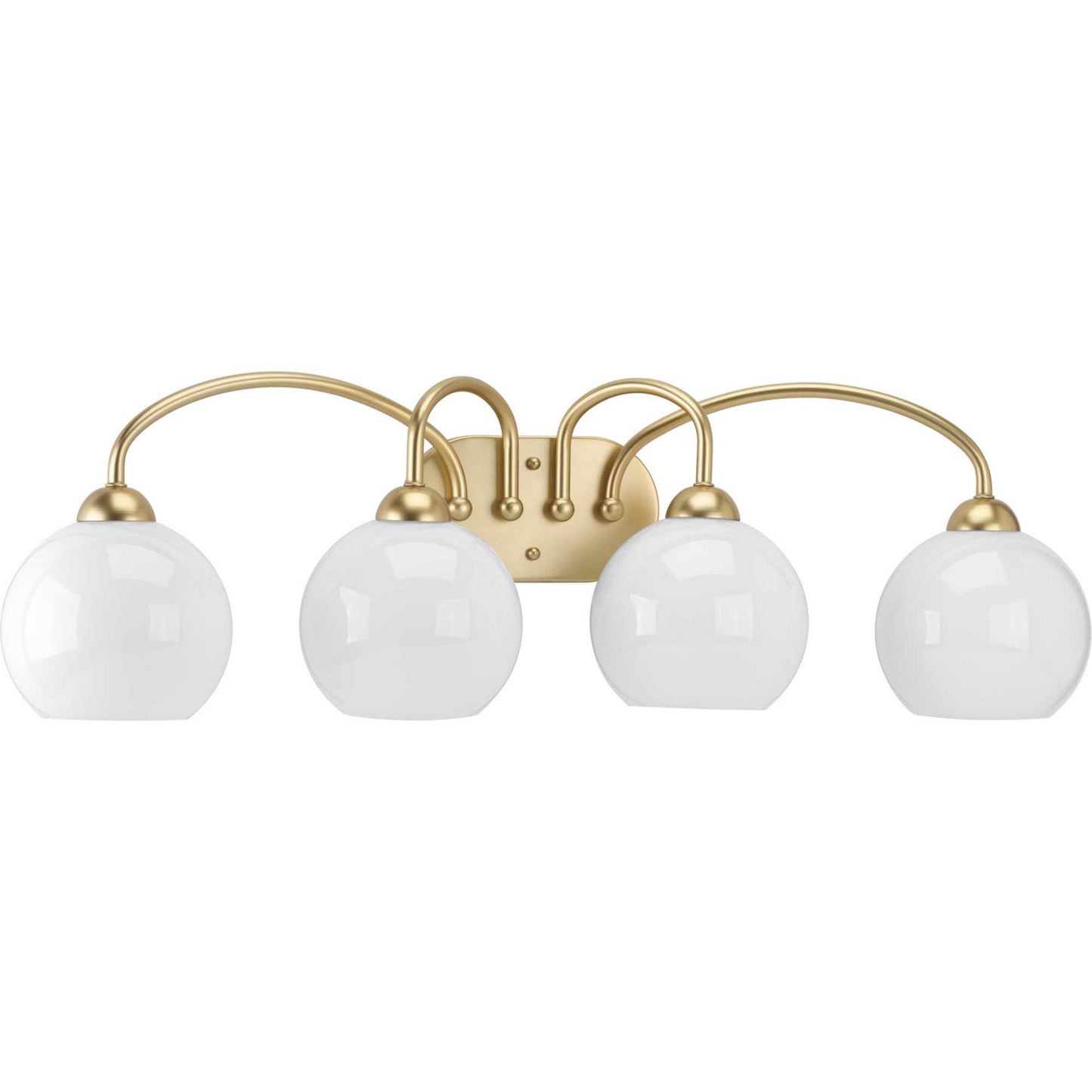 Carisa Four Light Bath in Vintage Gold