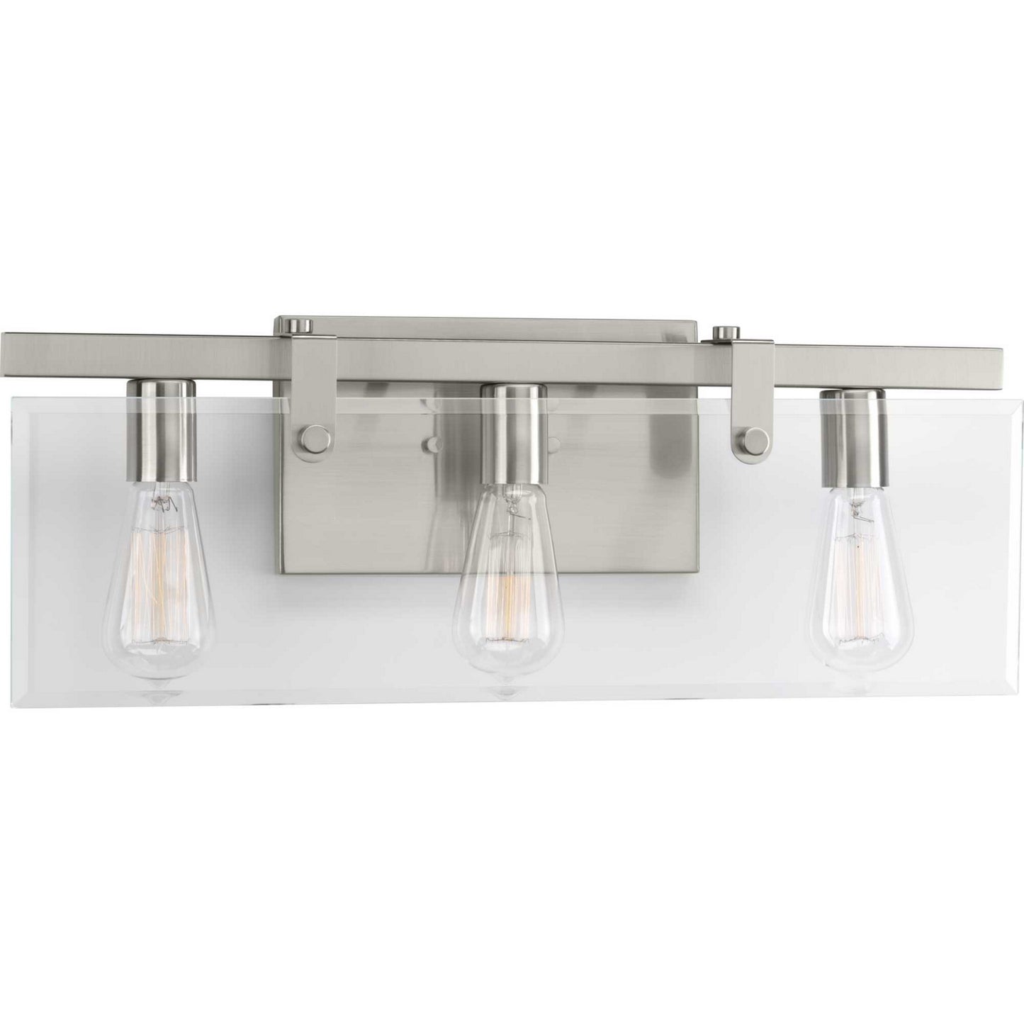 Glayse Three Light Bath in Brushed Nickel