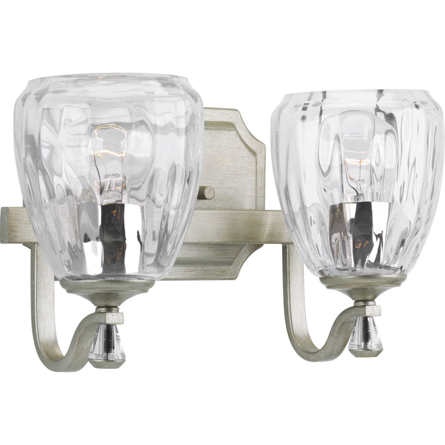 Anjoux Two Light Bath in Silver Ridge