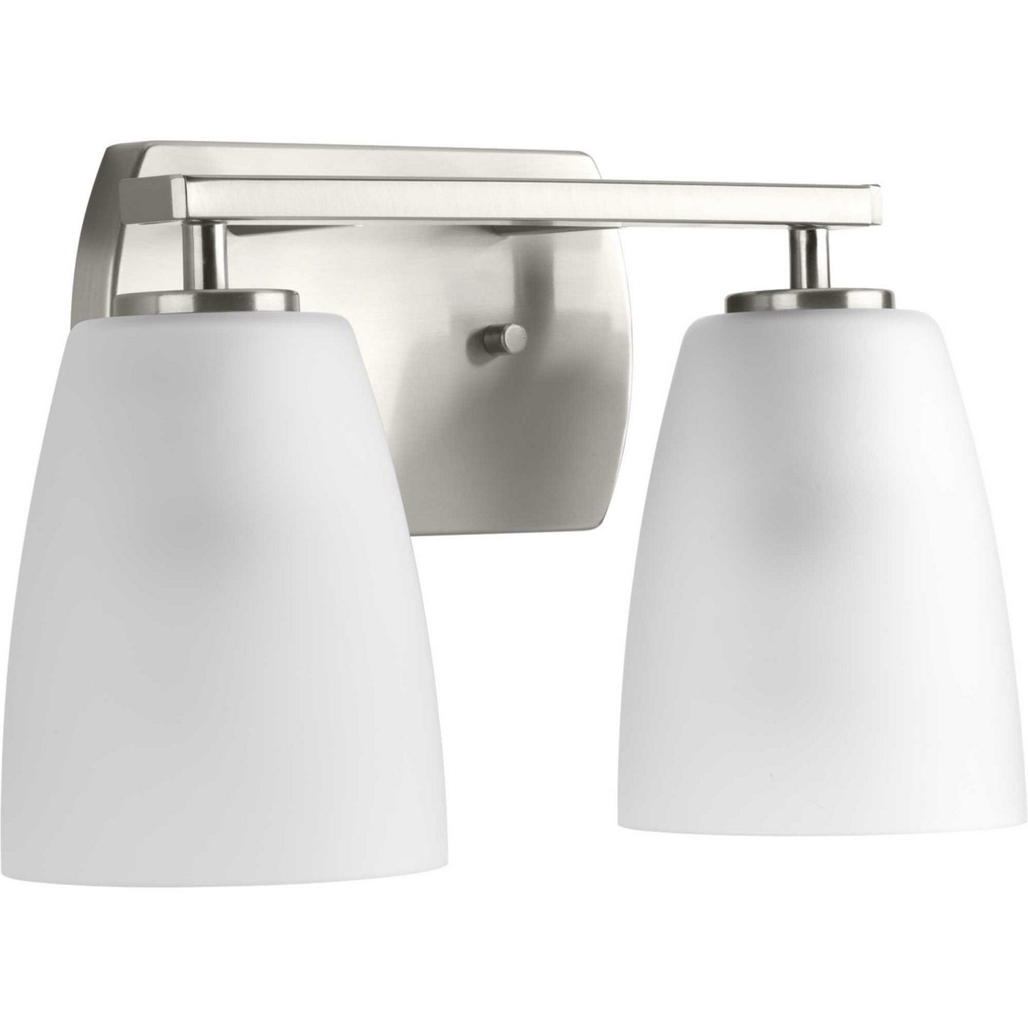Leap Two Light Bath in Brushed Nickel