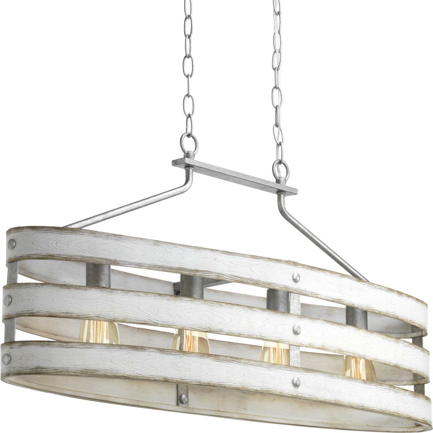 Progress Lighting - P400097-141 - Four Light Island Pendant - Gulliver - Galvanized