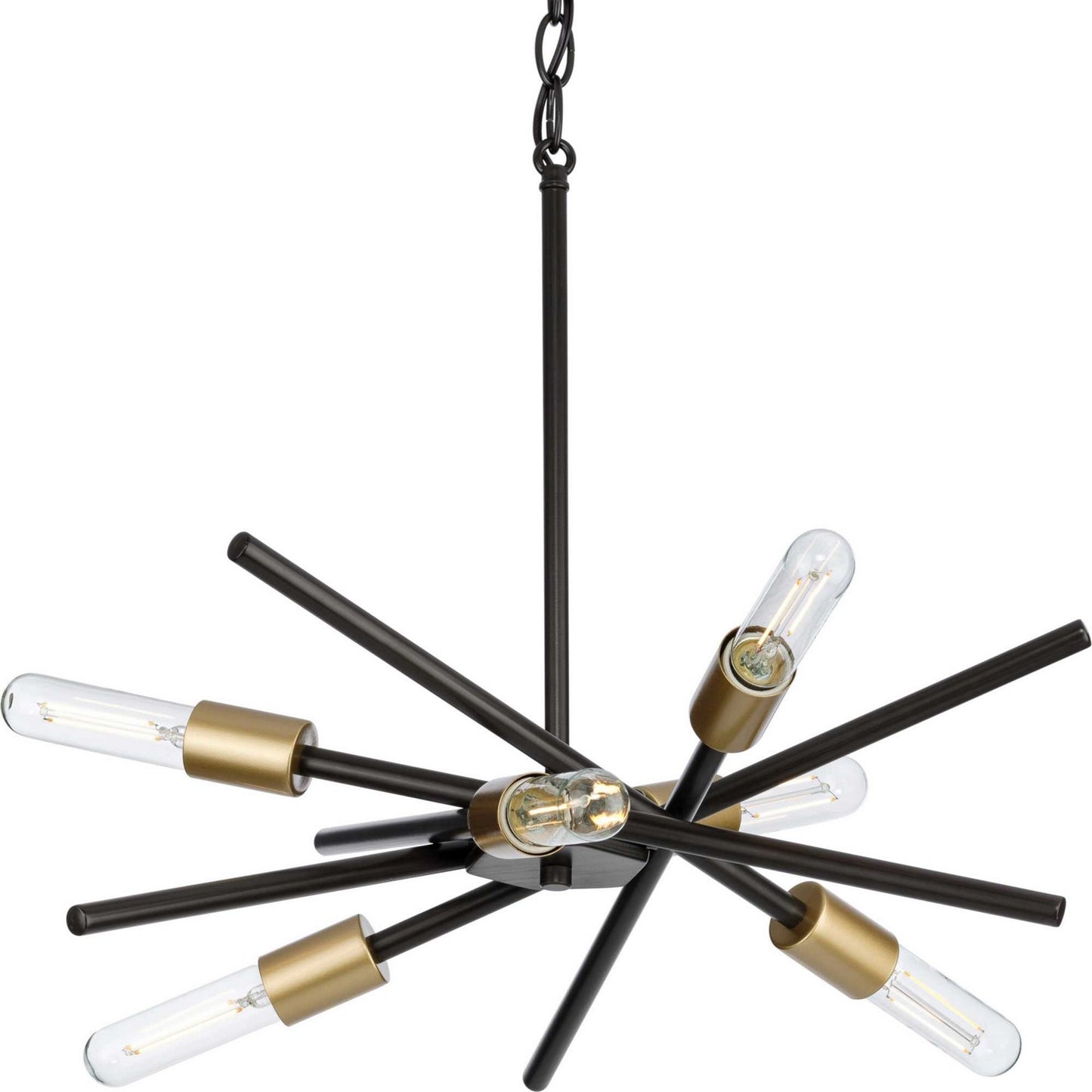 Progress Lighting - P400108-020 - Six Light Chandelier - Astra - Antique Bronze