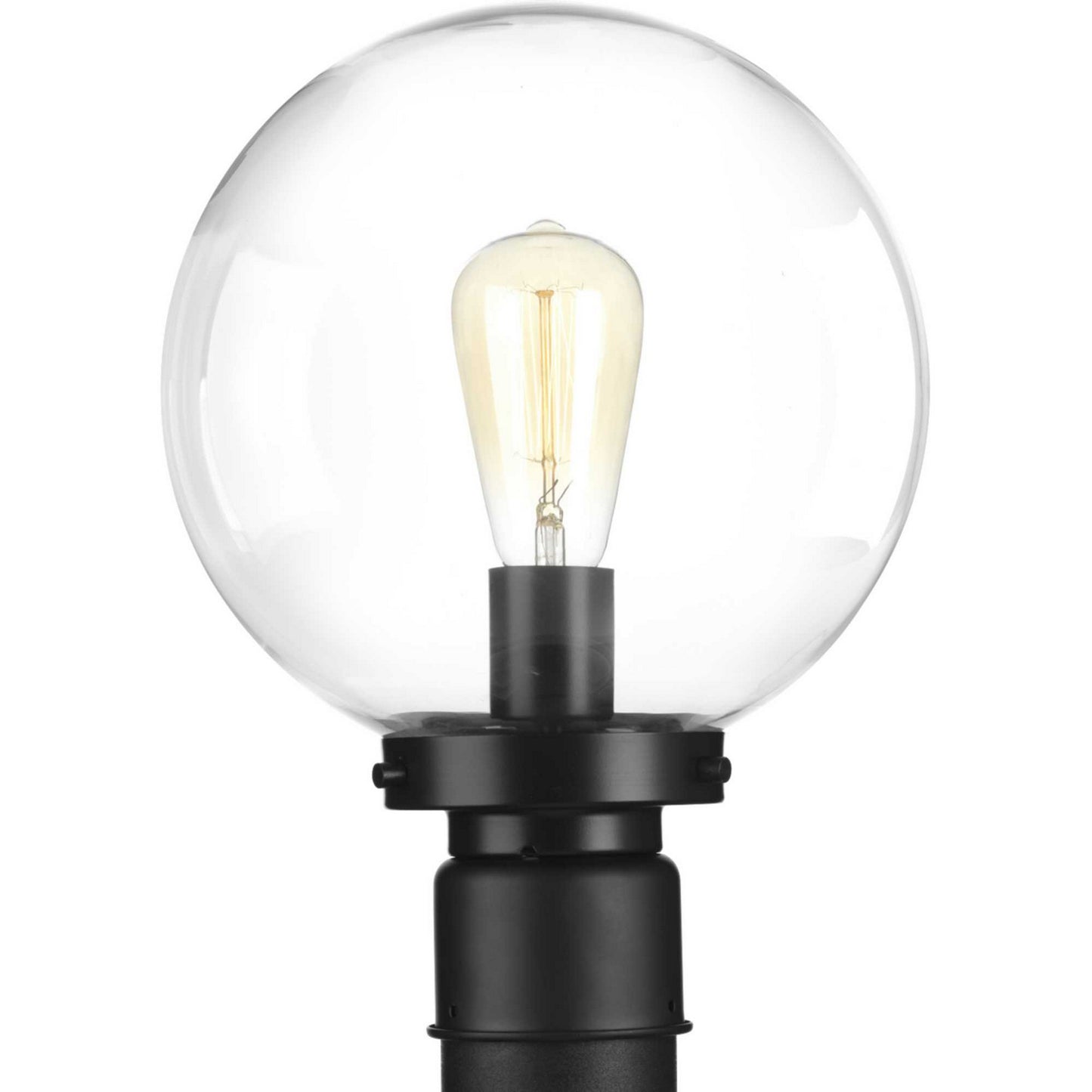 Globe Lanterns One Light Post Lantern in Black