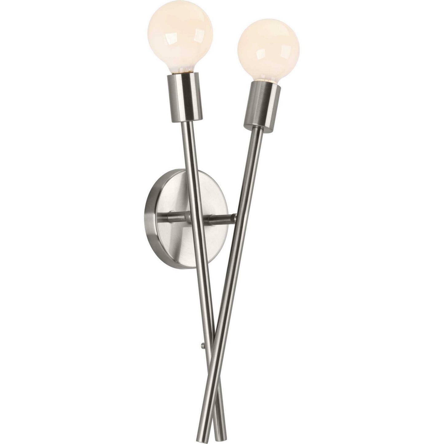 Astra Two Light Wall Bracket in Brushed Nickel
