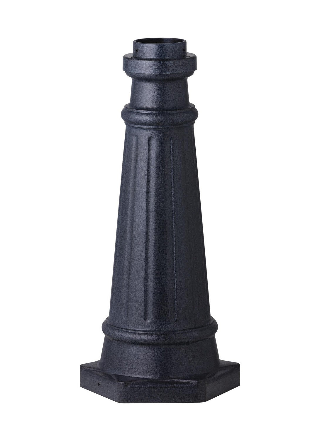 Generation Lighting - POSTBASE-DWZ - Post Mount Base - Outdoor Post Base - Dark Weathered Zinc
