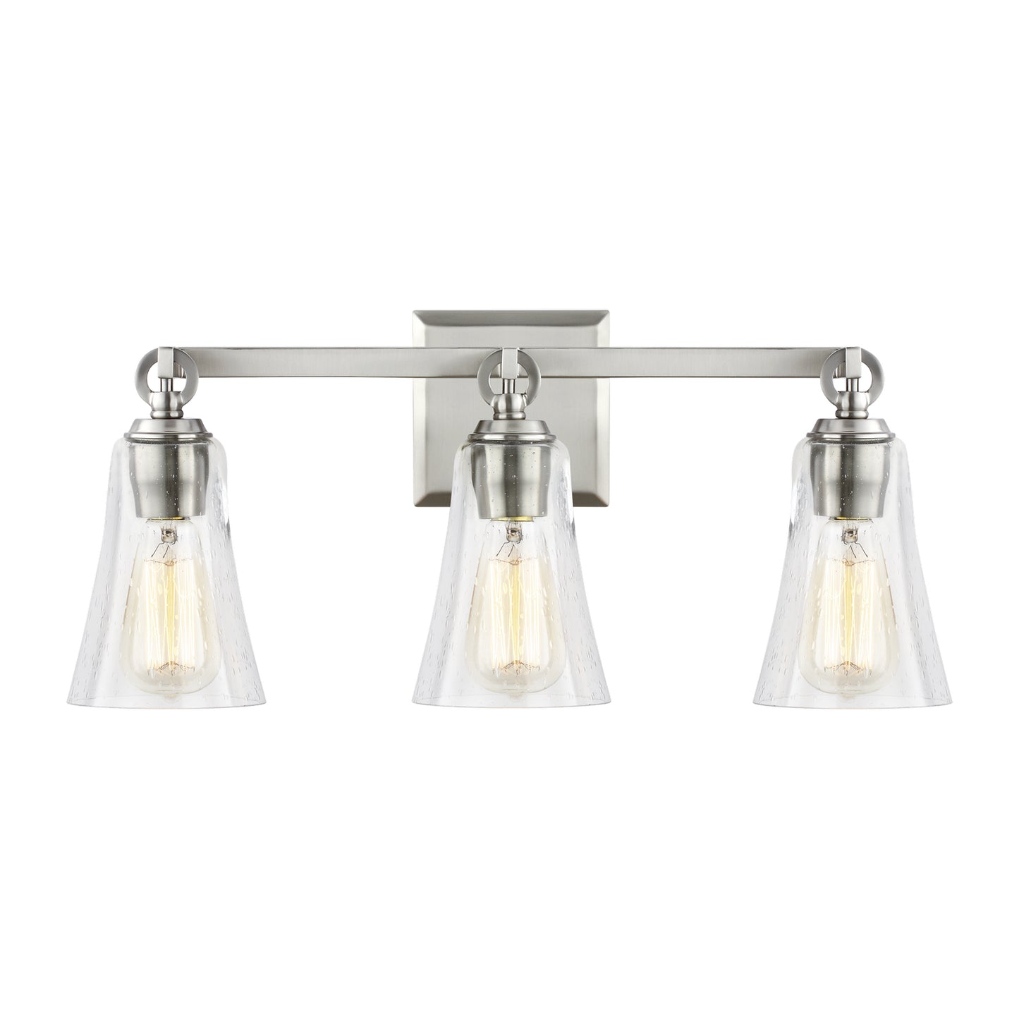 Monterro Three Light Vanity in Satin Nickel