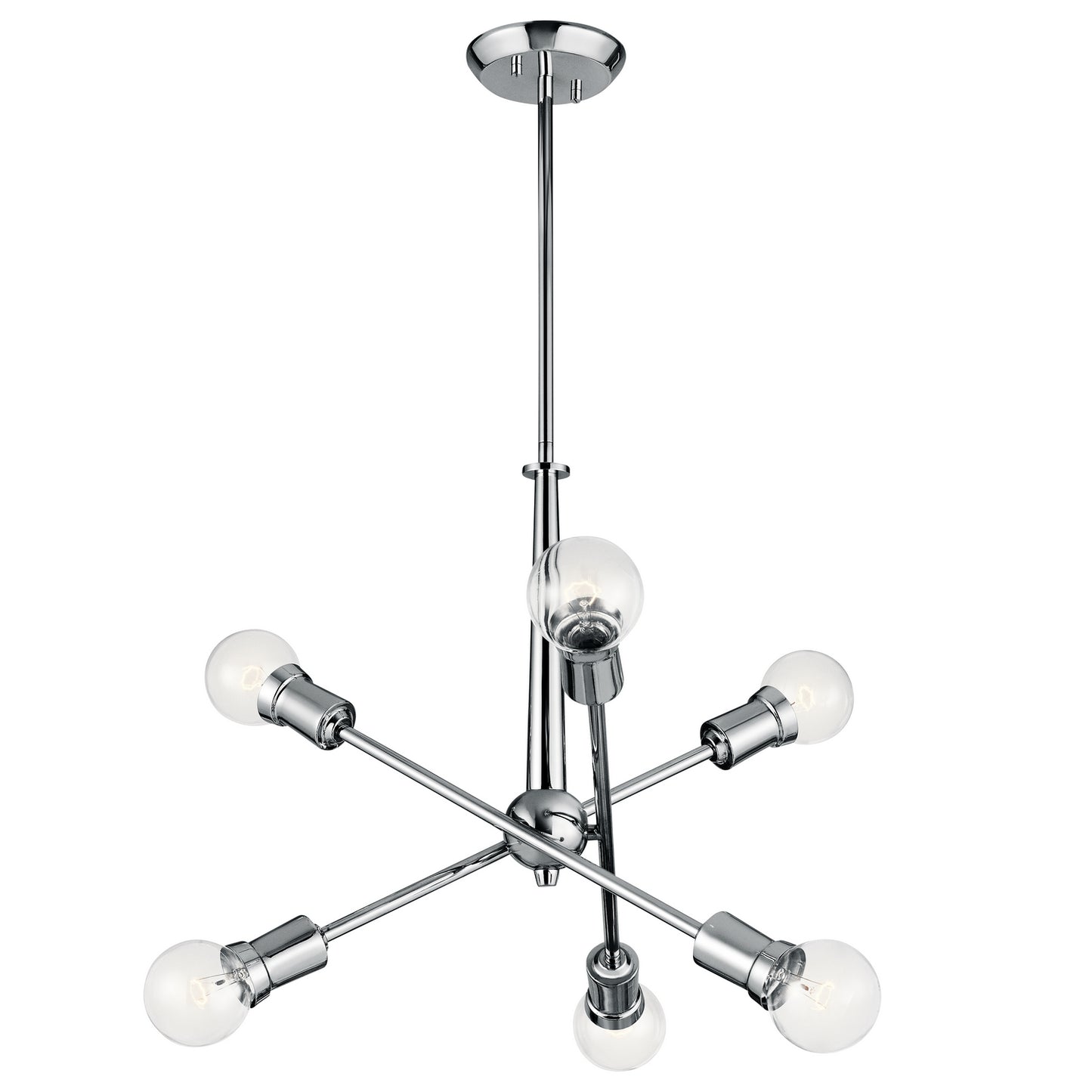 Armstrong Six Light Chandelier in Chrome