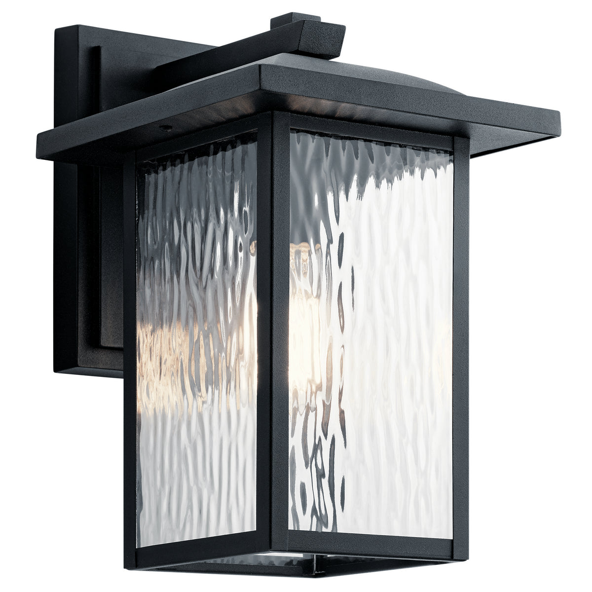 Capanna One Light Outdoor Wall Mount in Textured Black