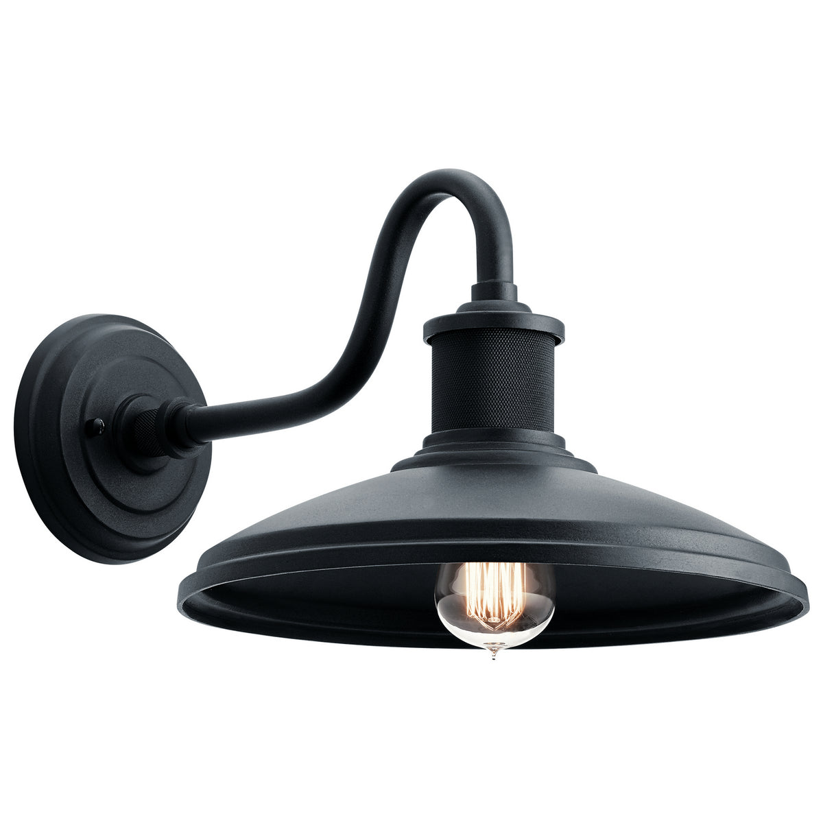 Allenbury One Light Outdoor Wall Mount in Textured Black