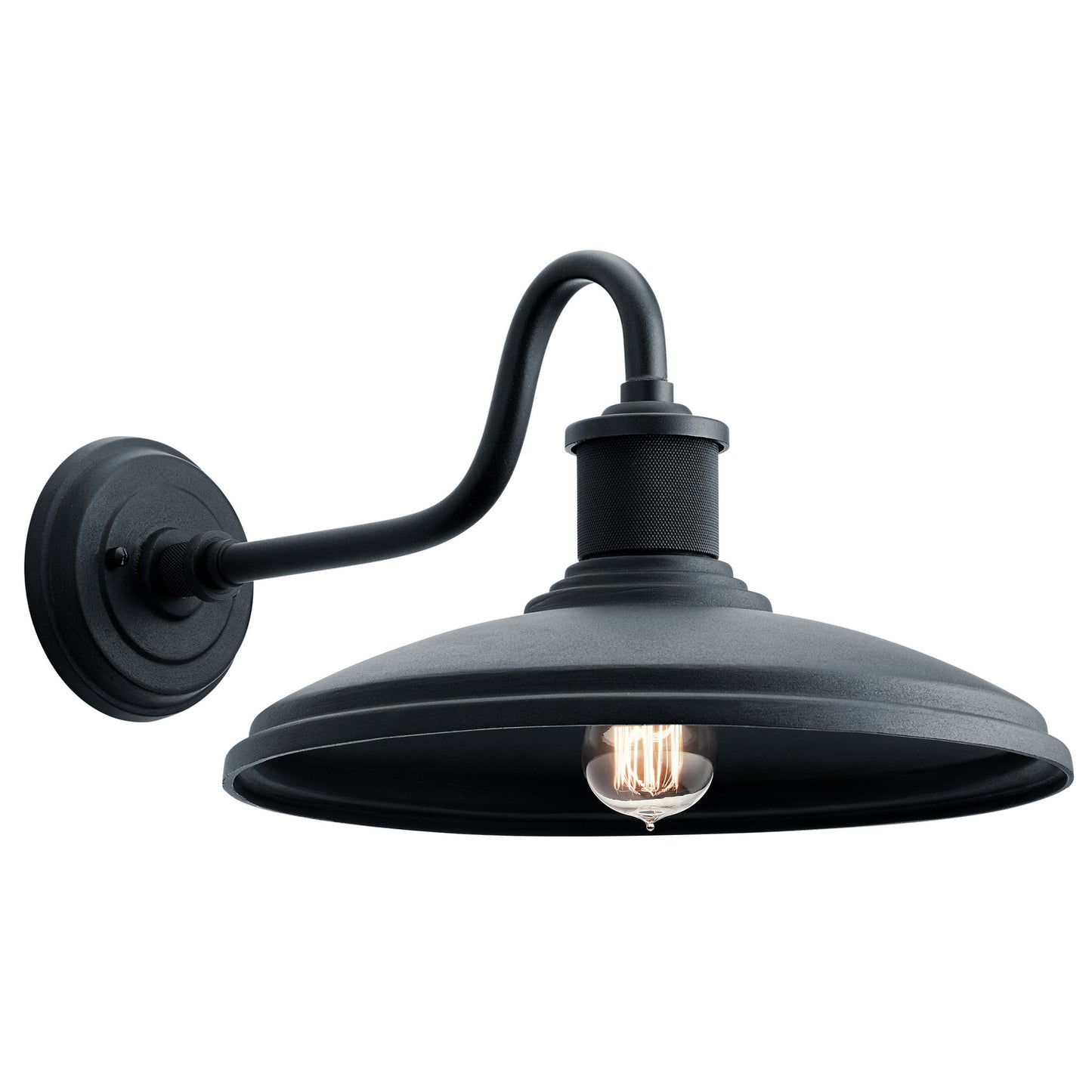 Allenbury One Light Outdoor Wall Mount in Textured Black