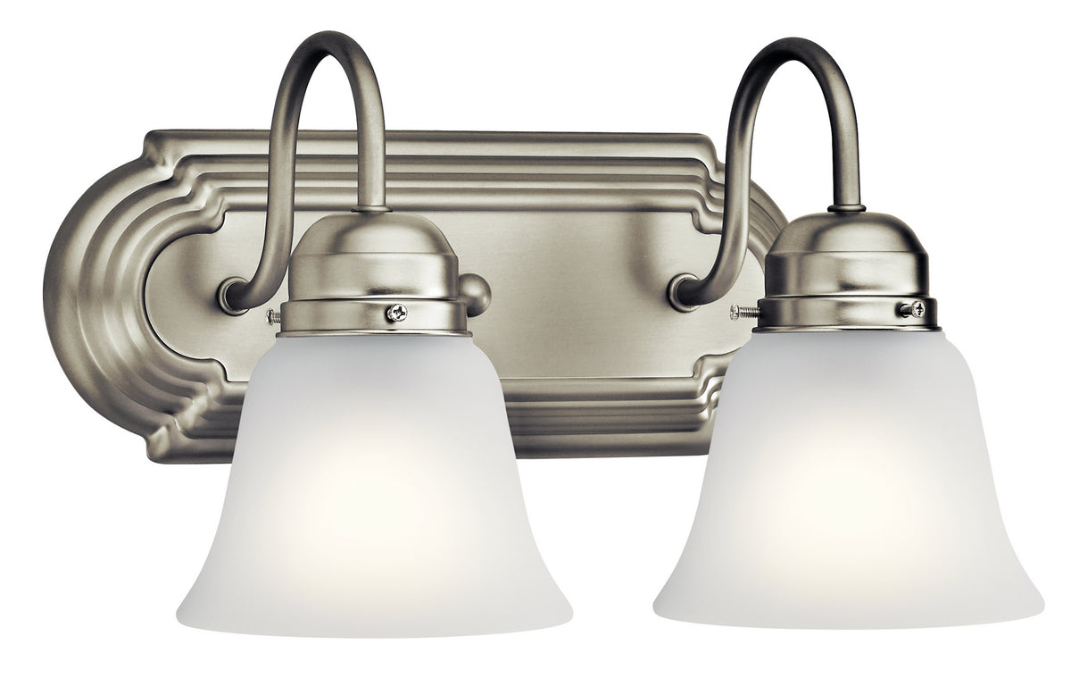 Two Light Bath in Brushed Nickel
