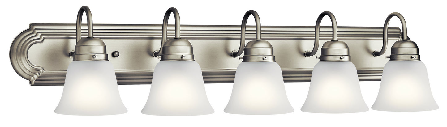 Five Light Bath in Brushed Nickel