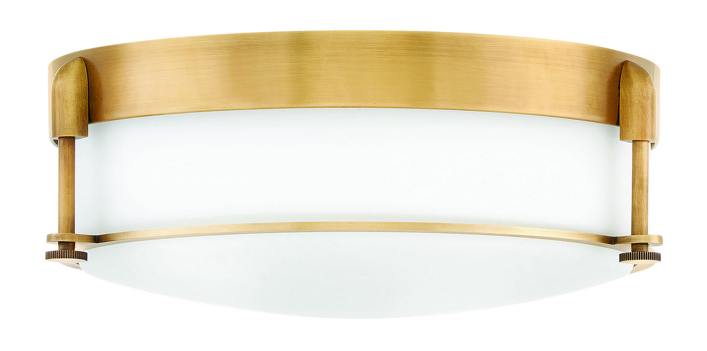Colbin LED Flush Mount in Heritage Brass