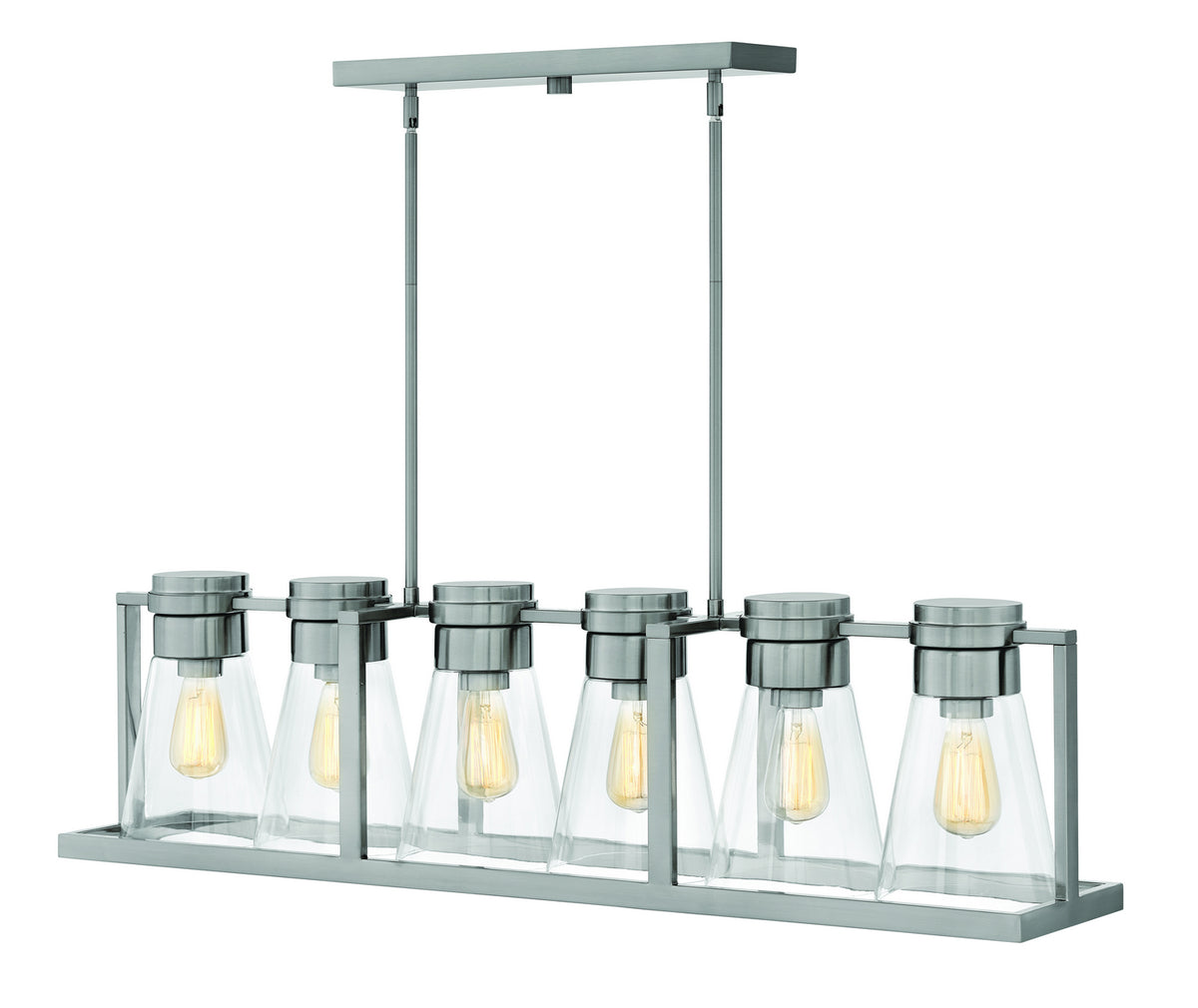 Refinery LED Pendant in Brushed Nickel