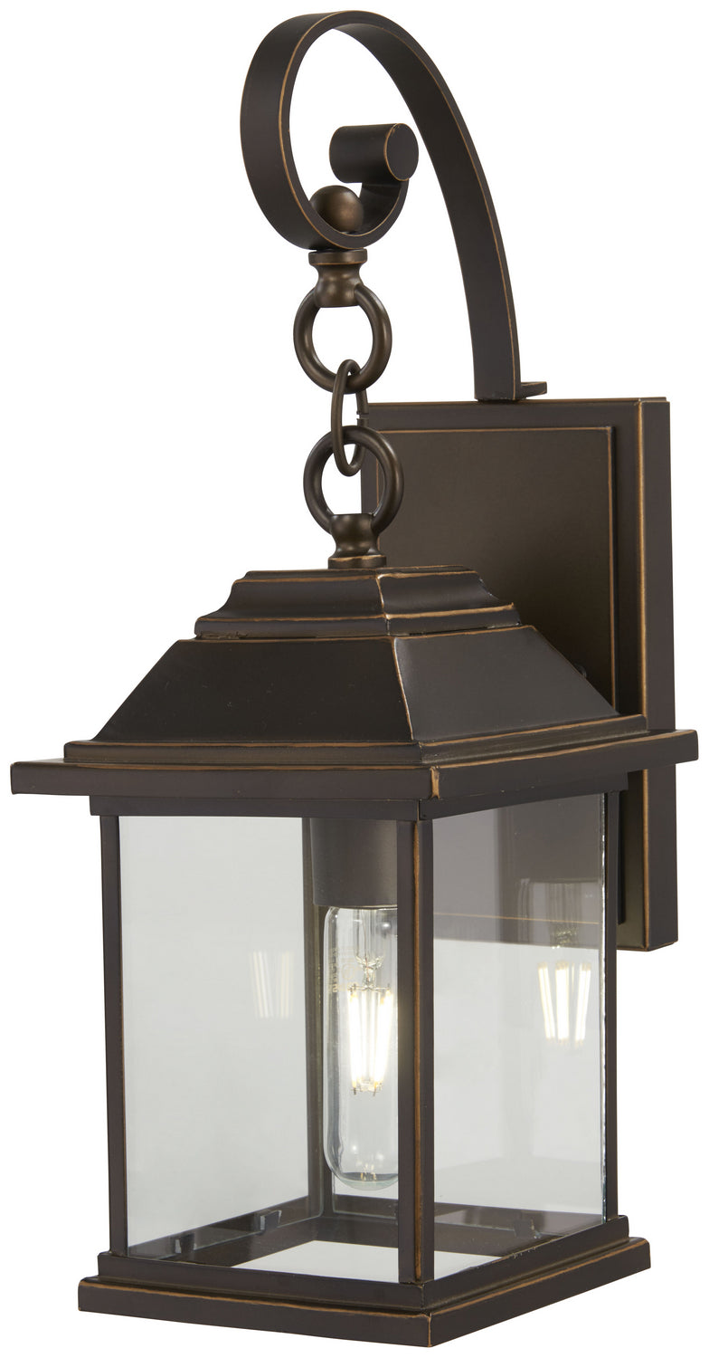Mariner's Pointe One Light Outdoor Wall Mount in Oil Rubbed Bronze w/Gold Highlights