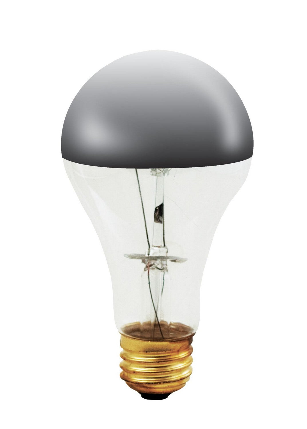 (4-Pack) 2 Light Bulb in Half Chrome