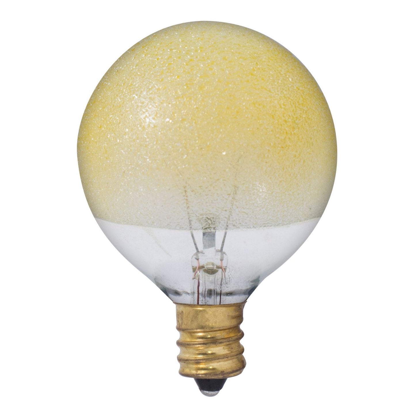 (4-Pack) Crystal Light Bulb in Amber Ice