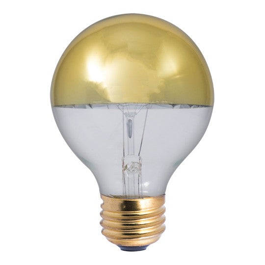 (4-Pack) 2 Light Bulb in Half Gold