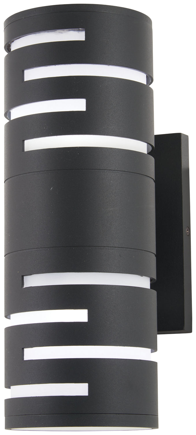 Groovin LED Wall Sconce in Sand Coal Black