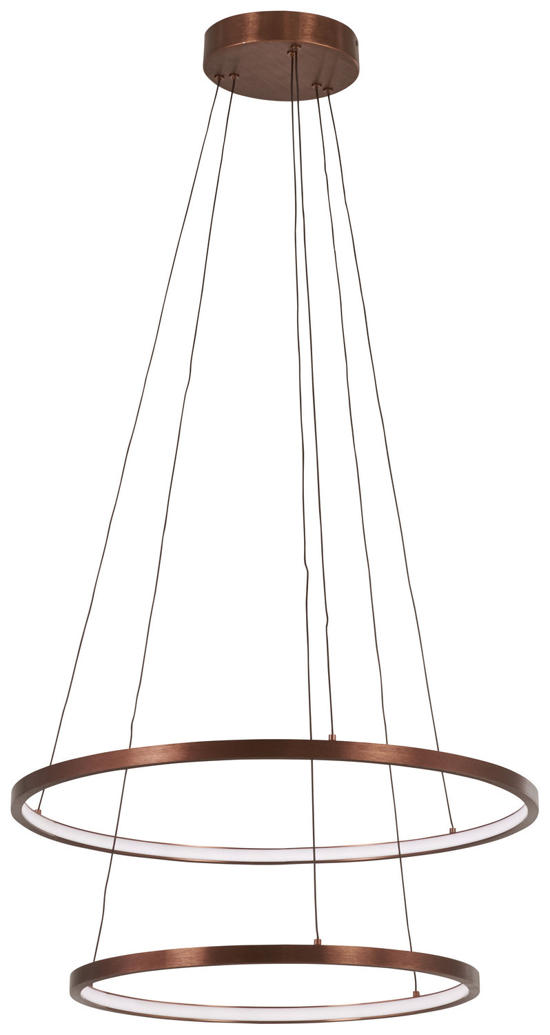 Full Orbit LED Pendant in Satin Bronze