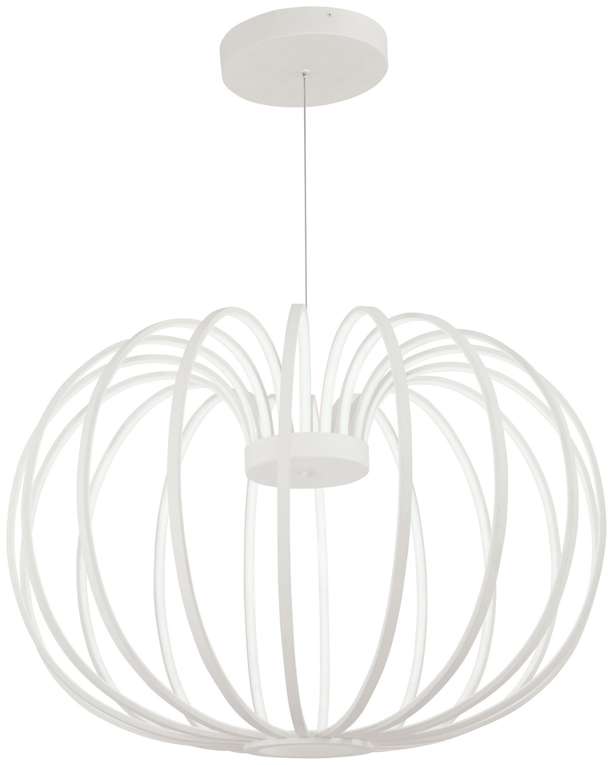 Snow Sprite LED Pendant in Matte White