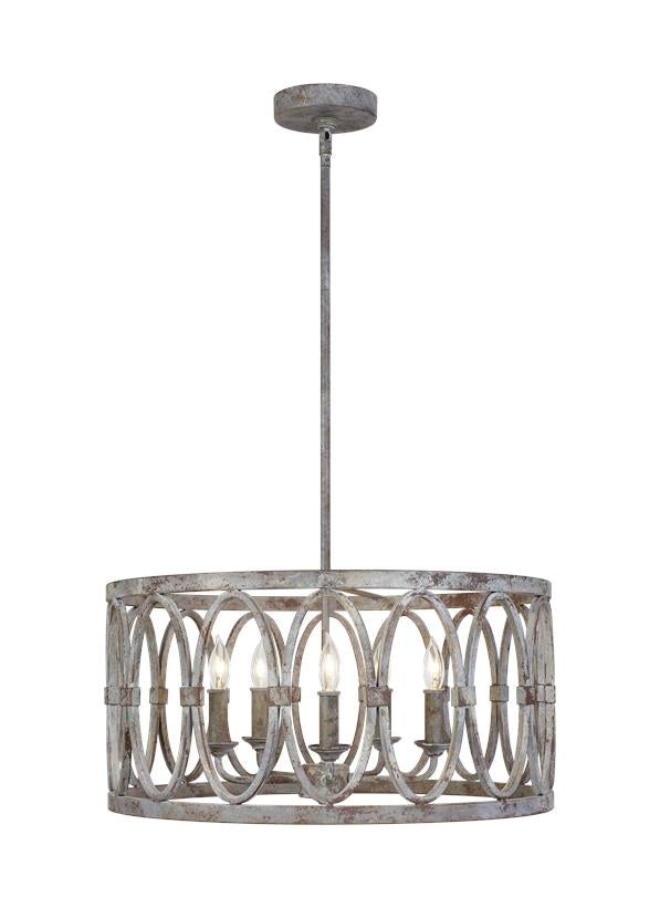 Patrice Five Light Hanging Shade in Deep Abyss