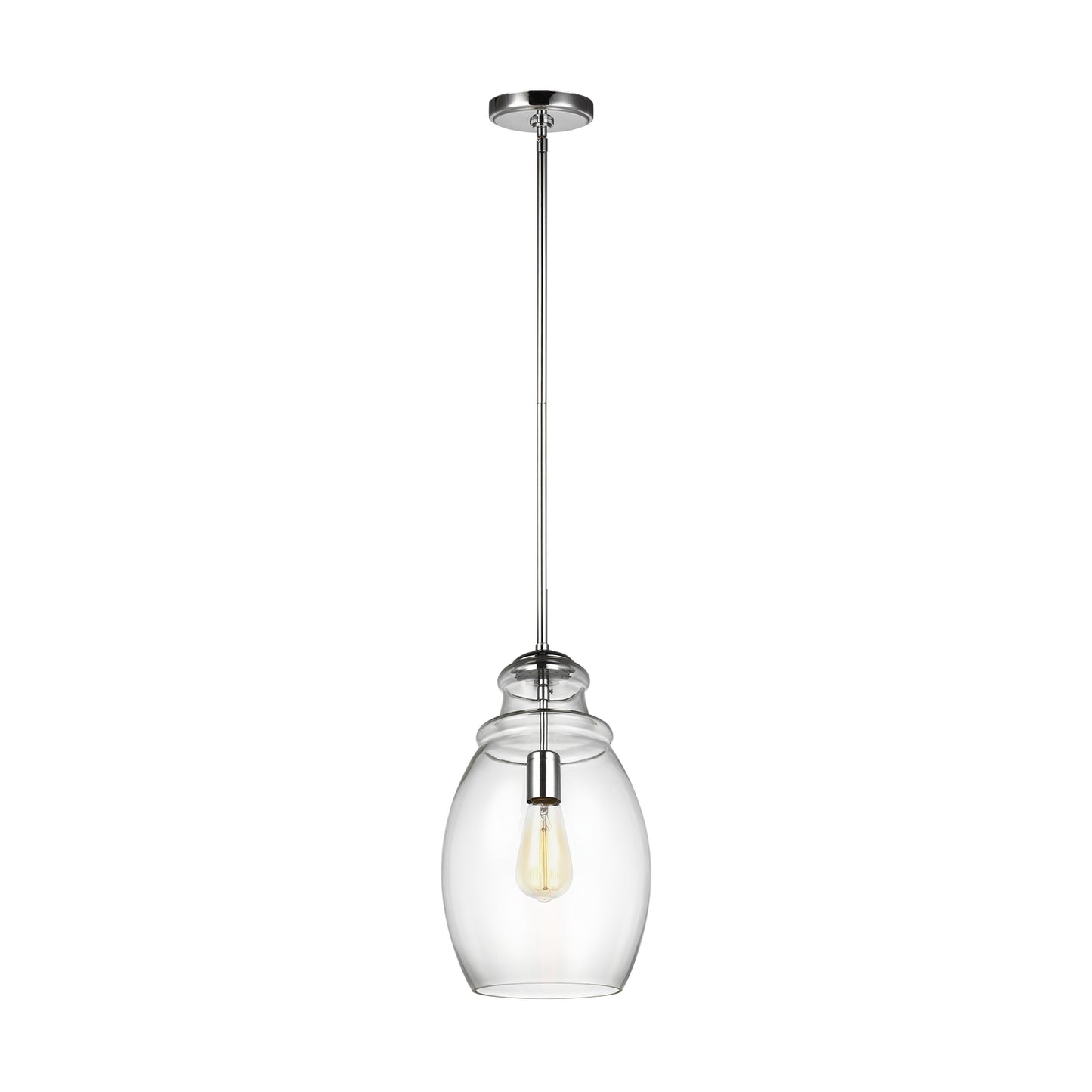 Generation Lighting - P1484CH - One Light Pendant - Marino - Chrome