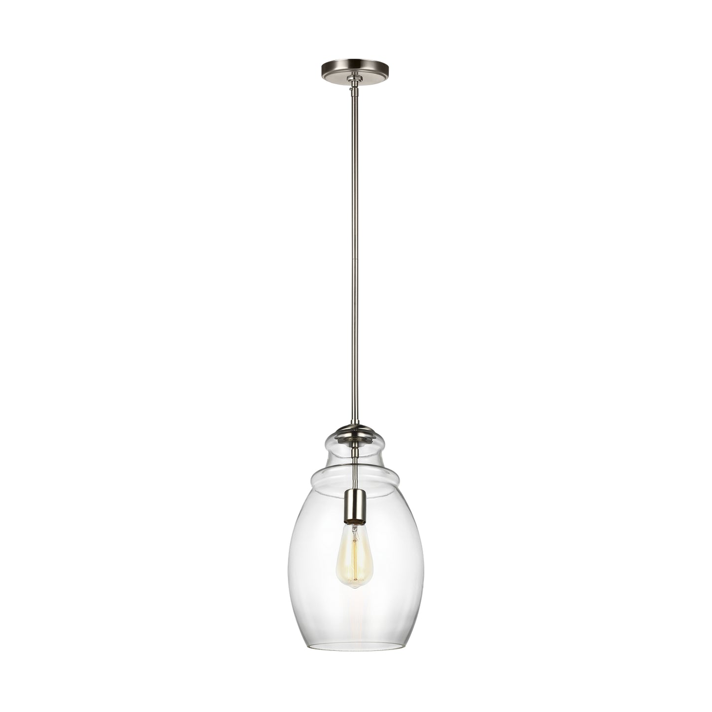 Generation Lighting - P1484SN - One Light Pendant - Marino - Satin Nickel