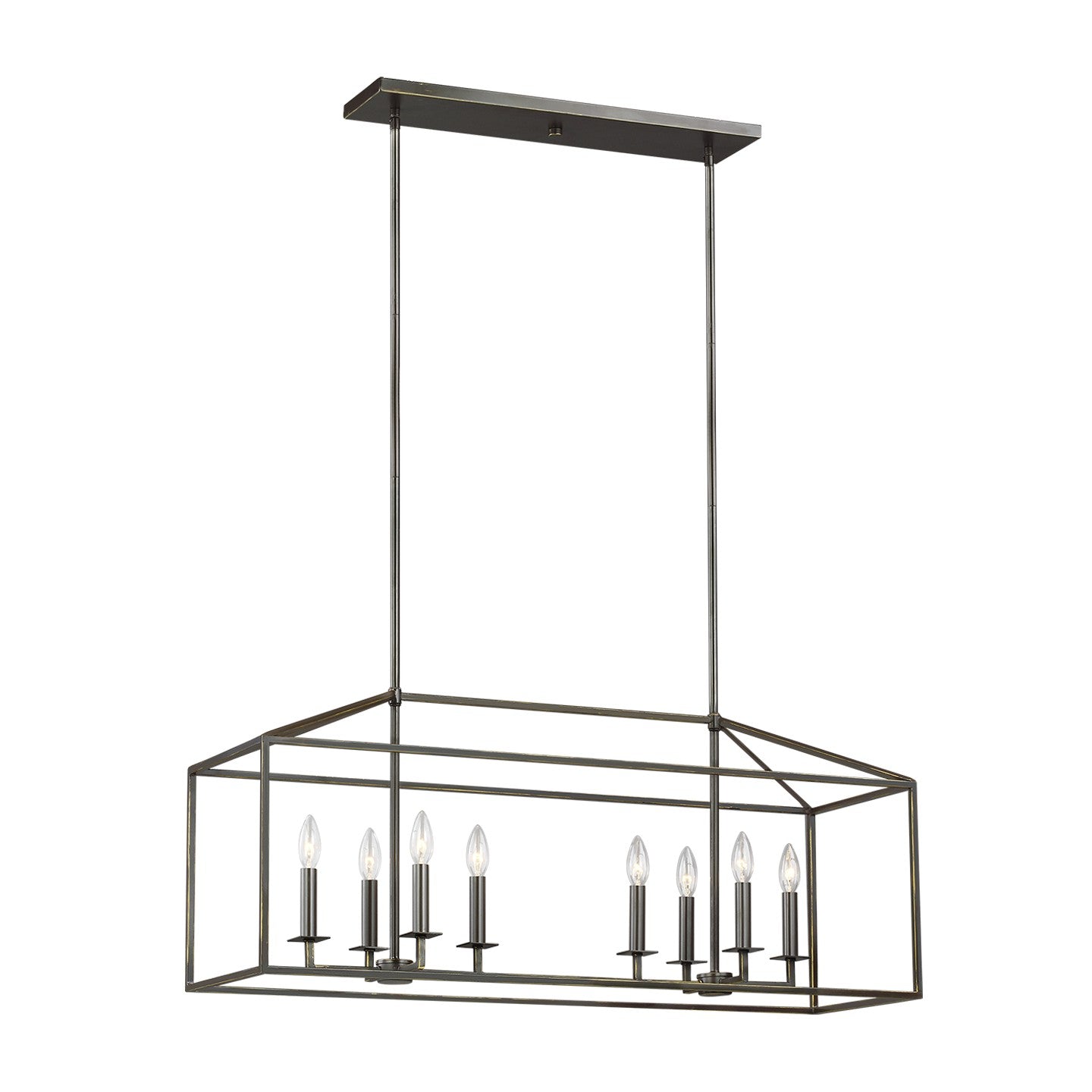 Generation Lighting - 6615008EN-710 - Eight Light Island Pendant - Perryton - Bronze
