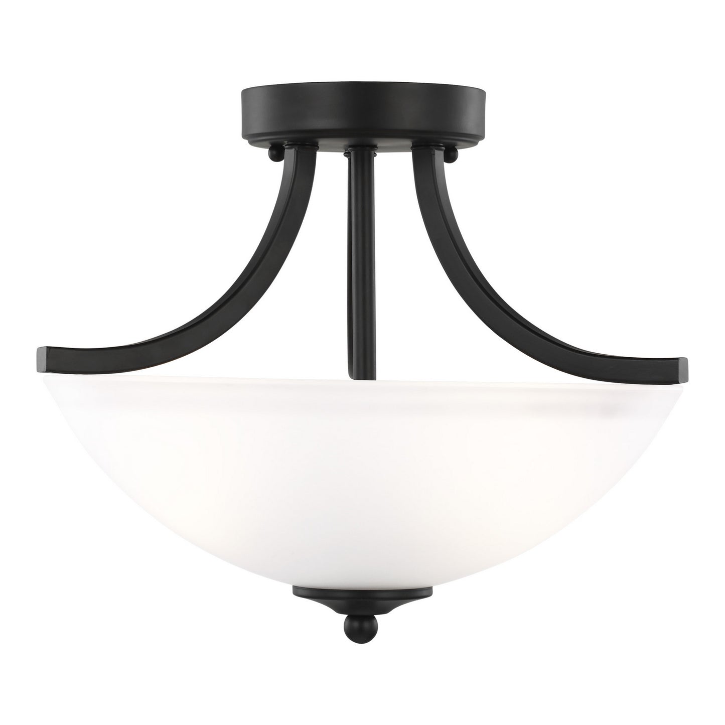 Generation Lighting - 7716502EN3-112 - Two Light Semi-Flush Convertible Pendant - Geary - Midnight Black