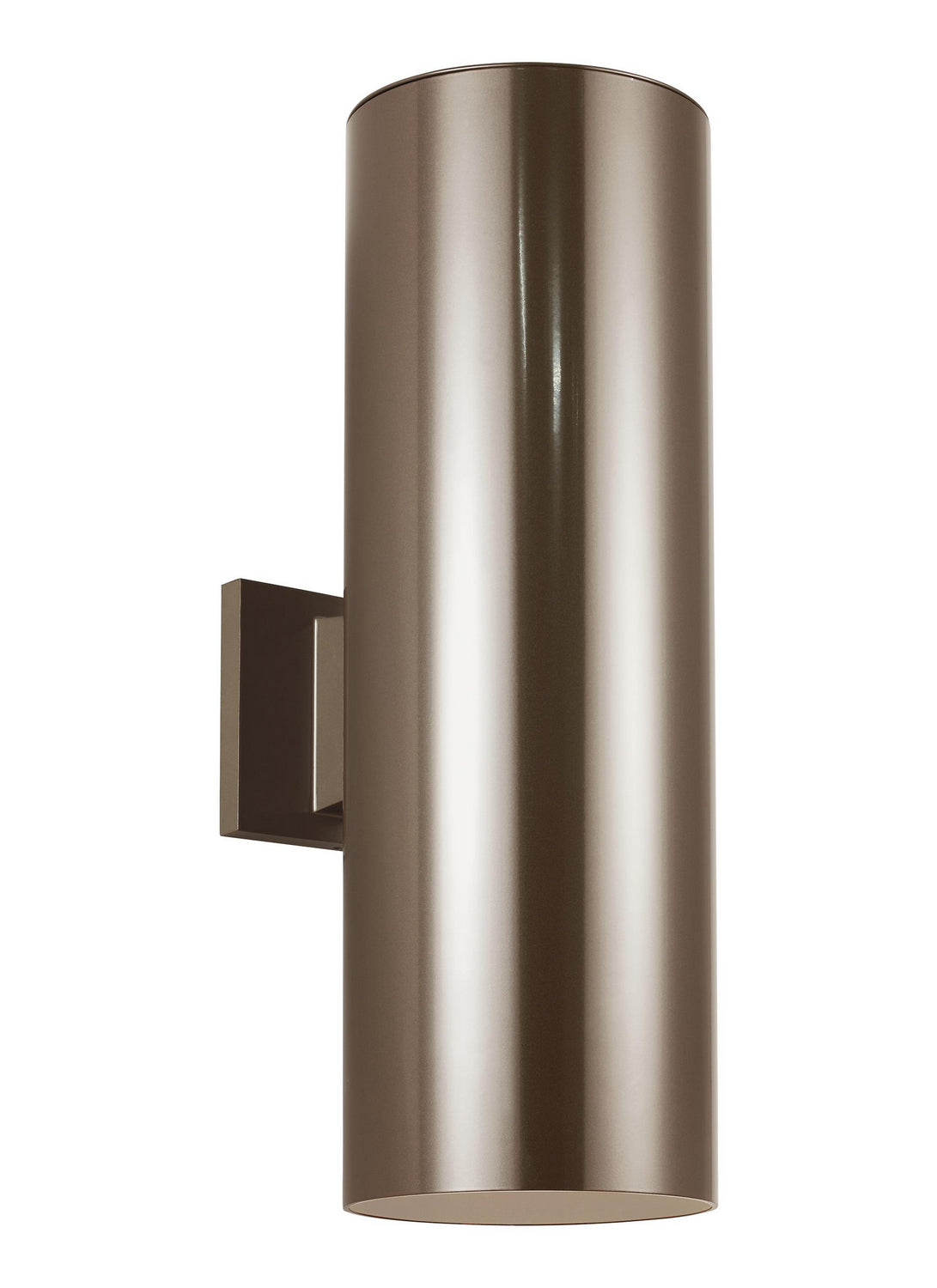 Outdoor Cylinders LED Outdoor Wall Lantern in Bronze
