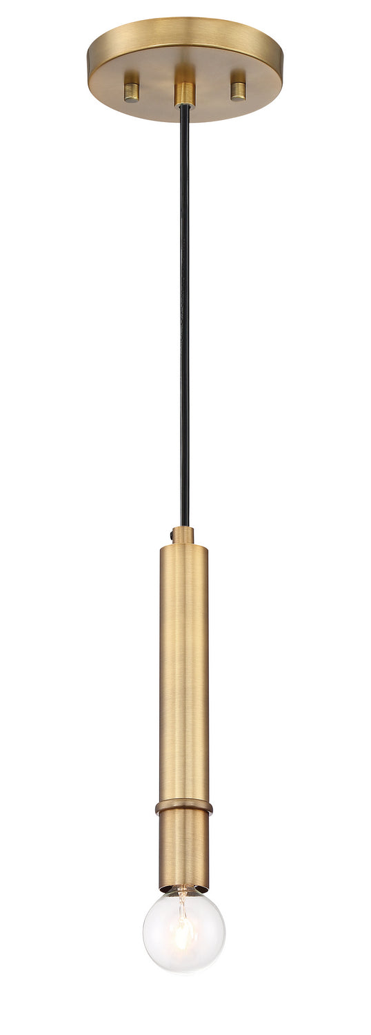 Emmett One Light Mini Pendant in Old Satin Brass