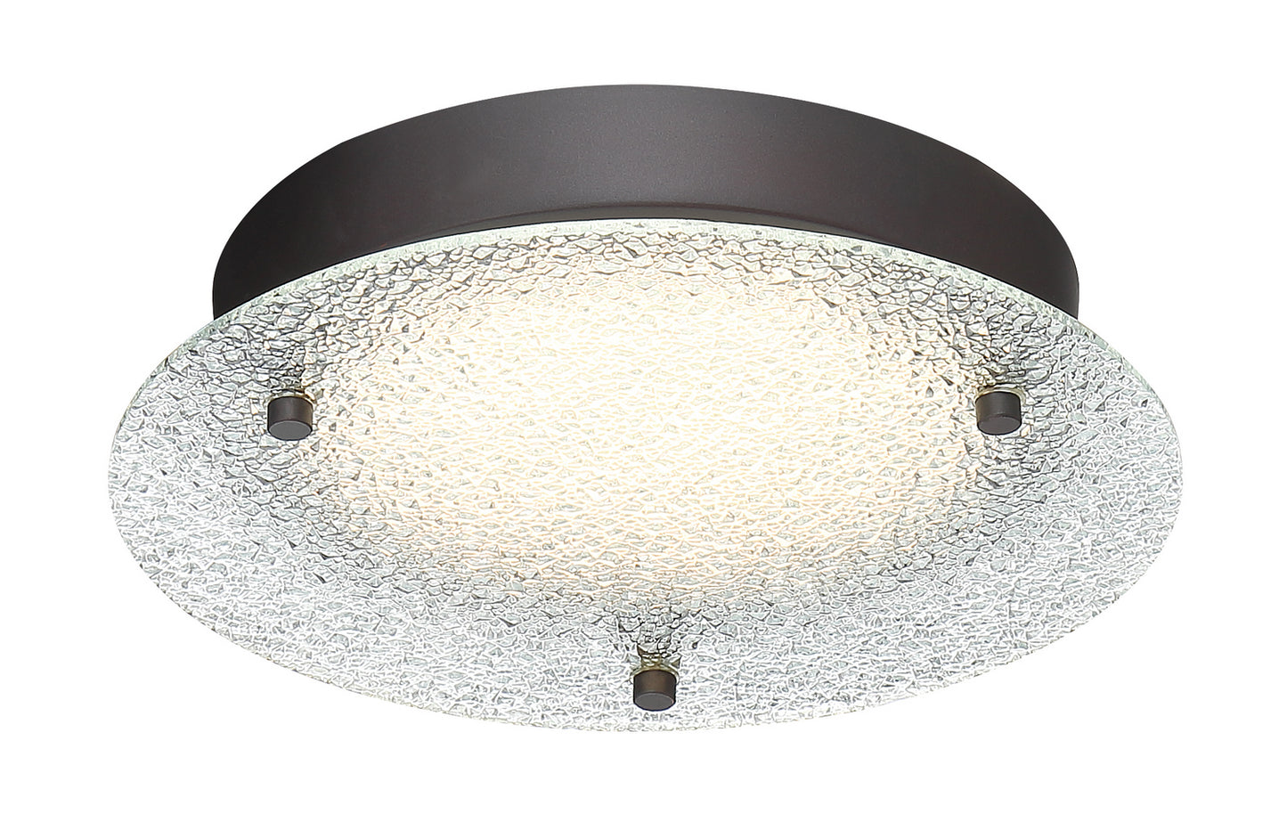 Deco Edge LED Flushmount in Satin Bronze