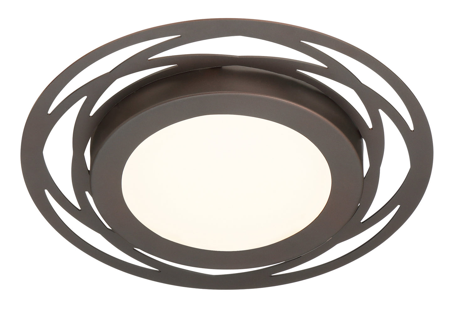 Deco Edge LED Flushmount in Satin Bronze