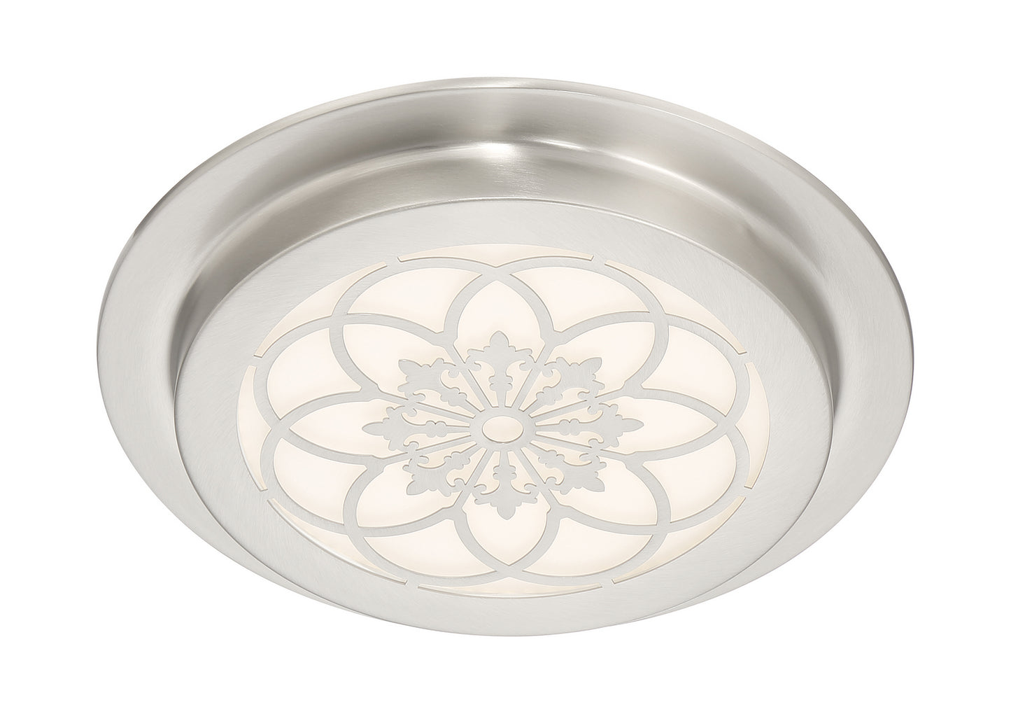 Deco Edge LED Flushmount in Satin Platinum