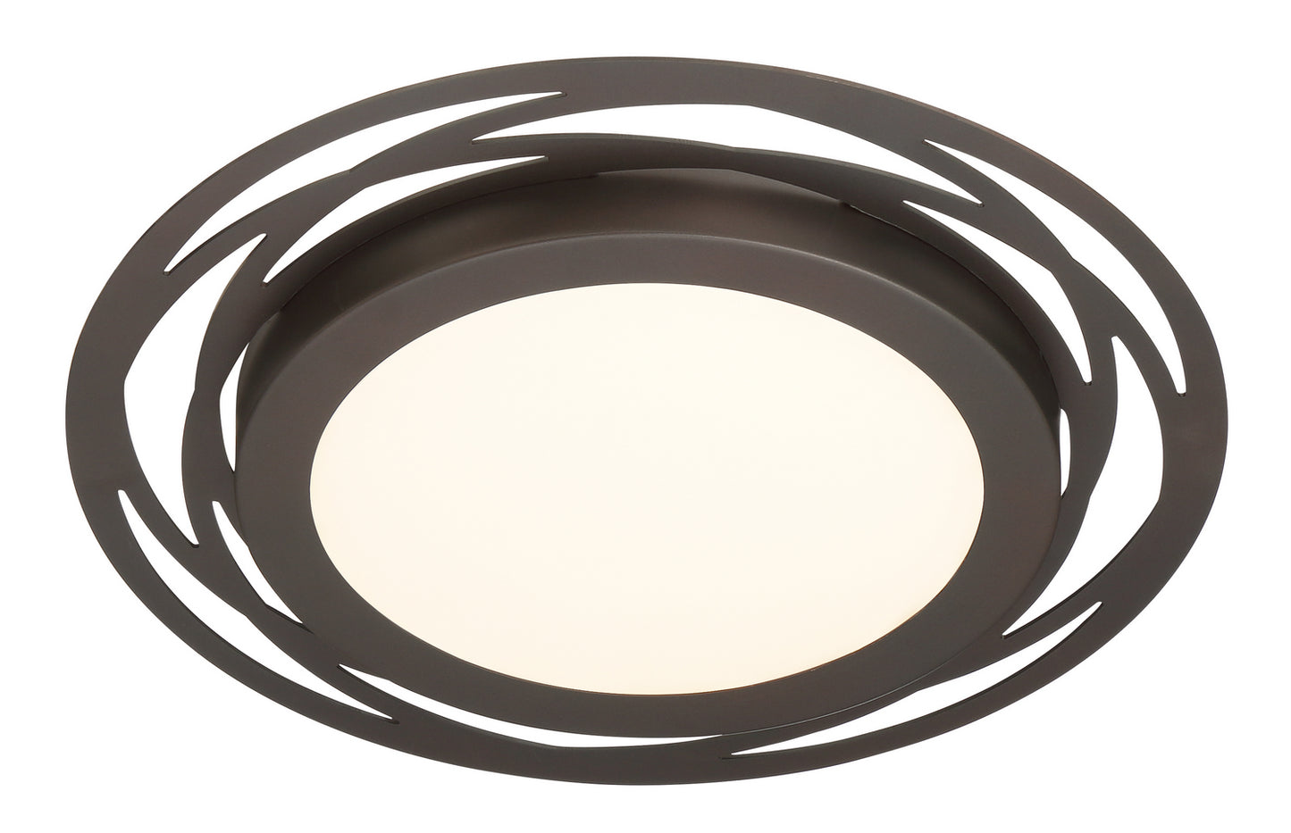 Deco Edge LED Flushmount in Satin Bronze