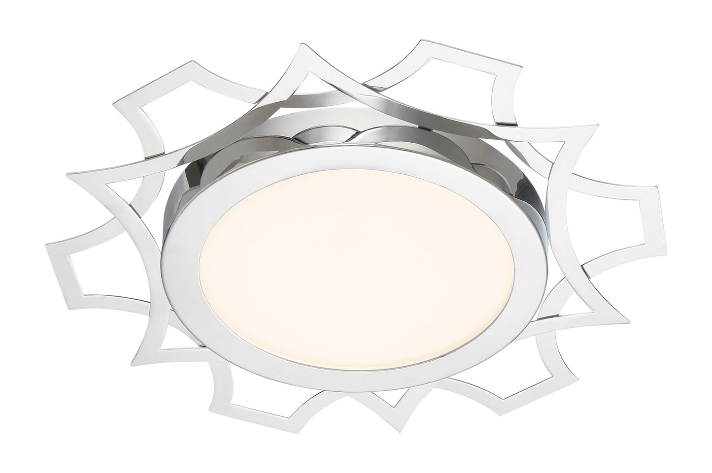 Deco Edge LED Flushmount in Chrome