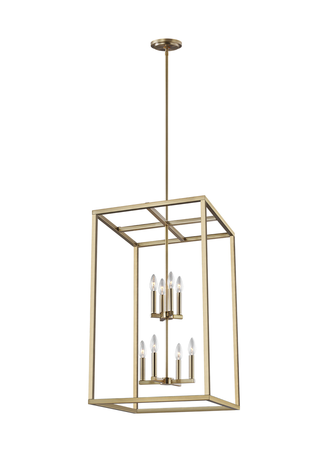 Generation Lighting - 5134508EN-848 - Eight Light Hall / Foyer - Moffet Street - Satin Brass