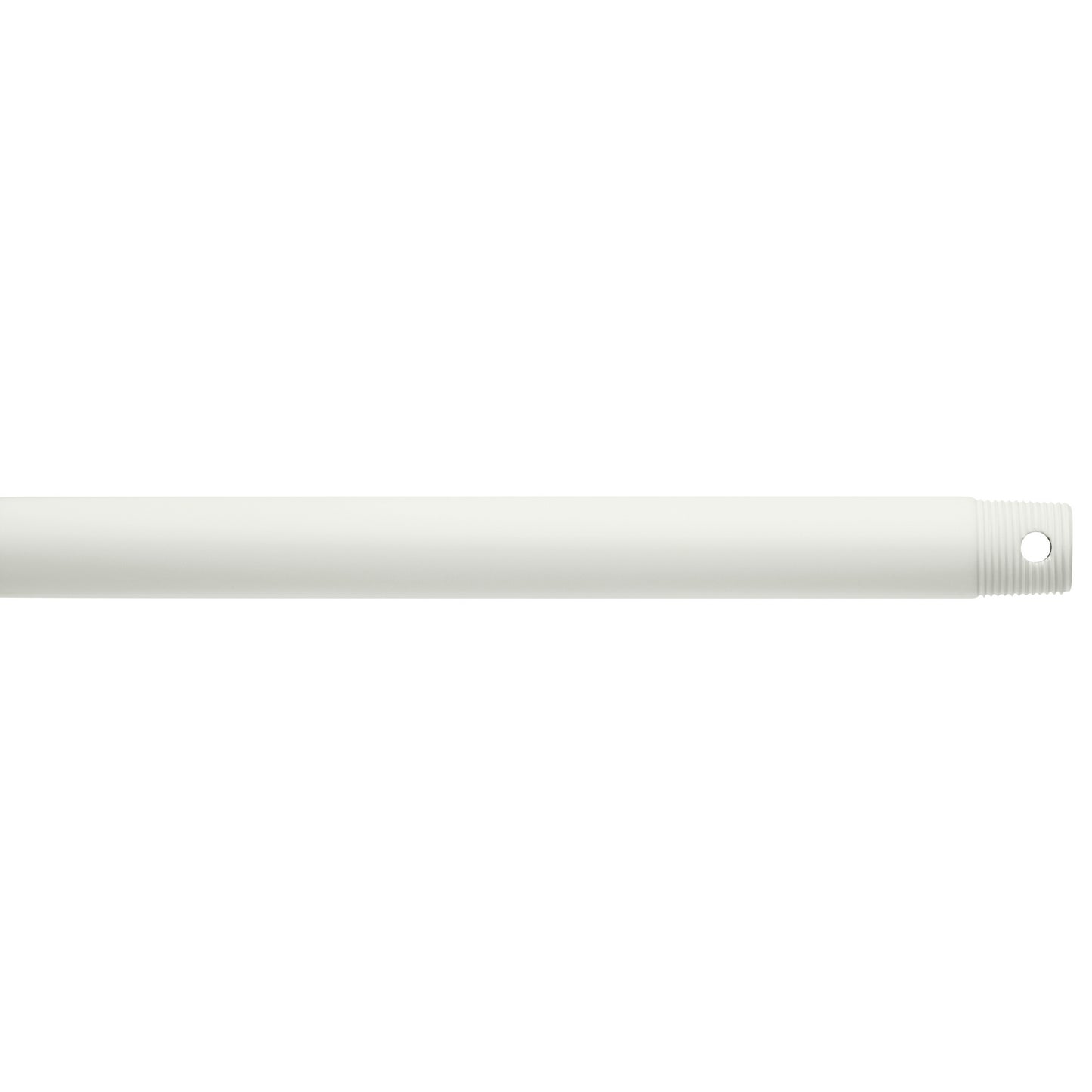 Accessory Fan Down Rod in Matte White