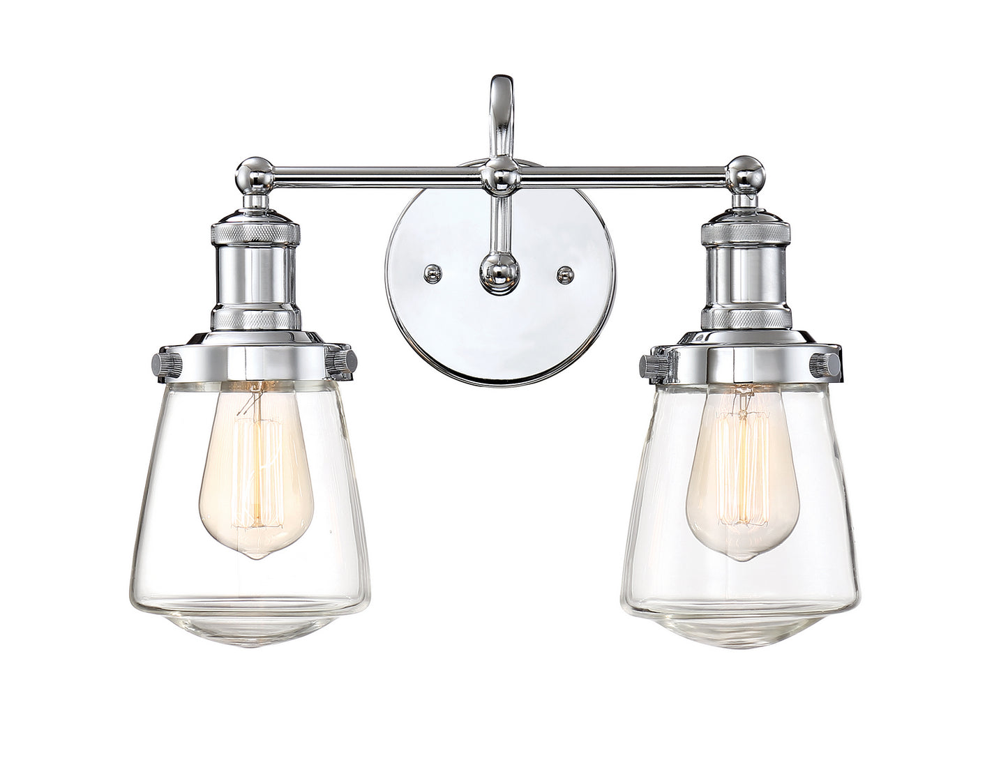 Taylor Two Light Bath Bar in Chrome