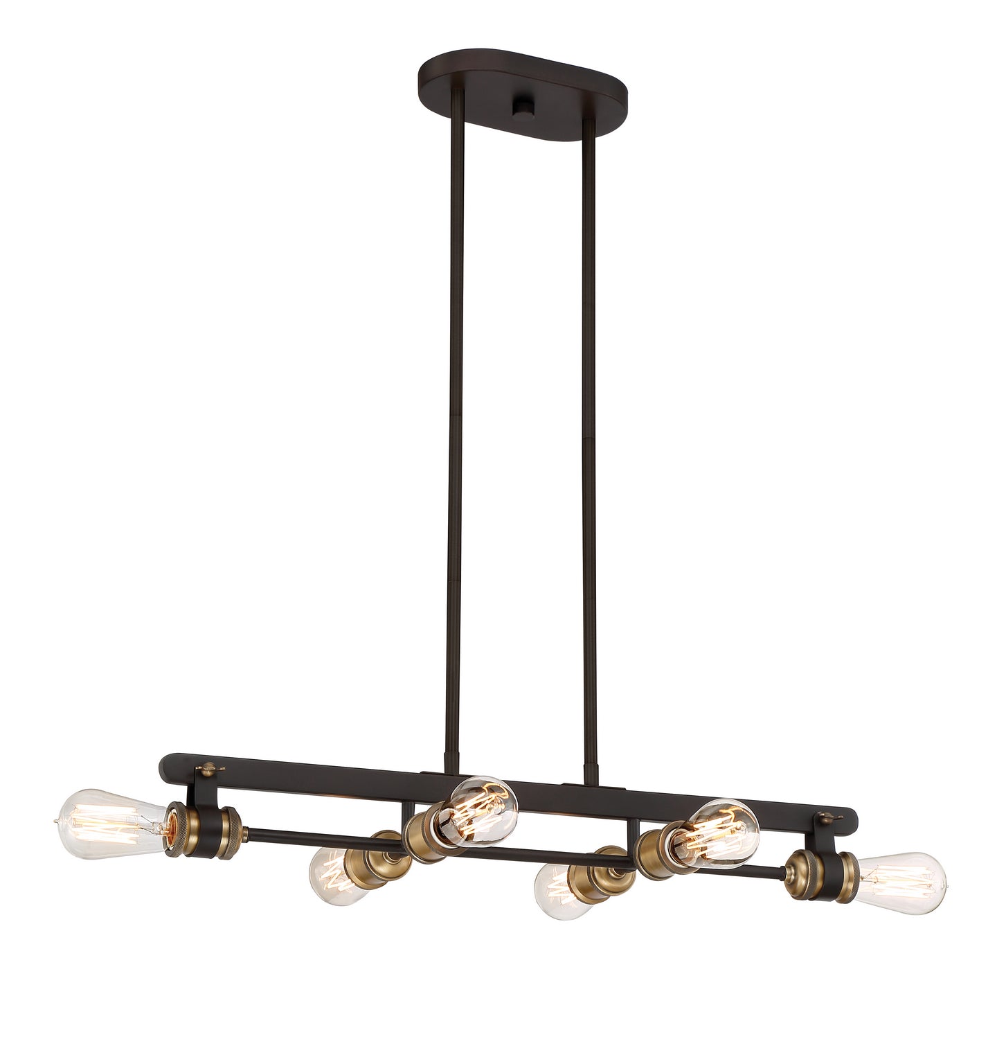 Miles Six Light Chandelier in Vintage Bronze