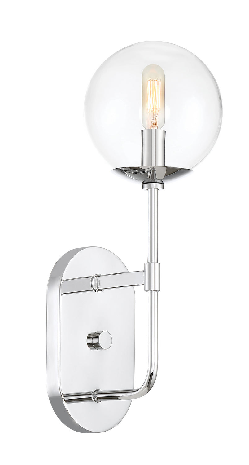 Welton One Light Wall Sconce in Chrome