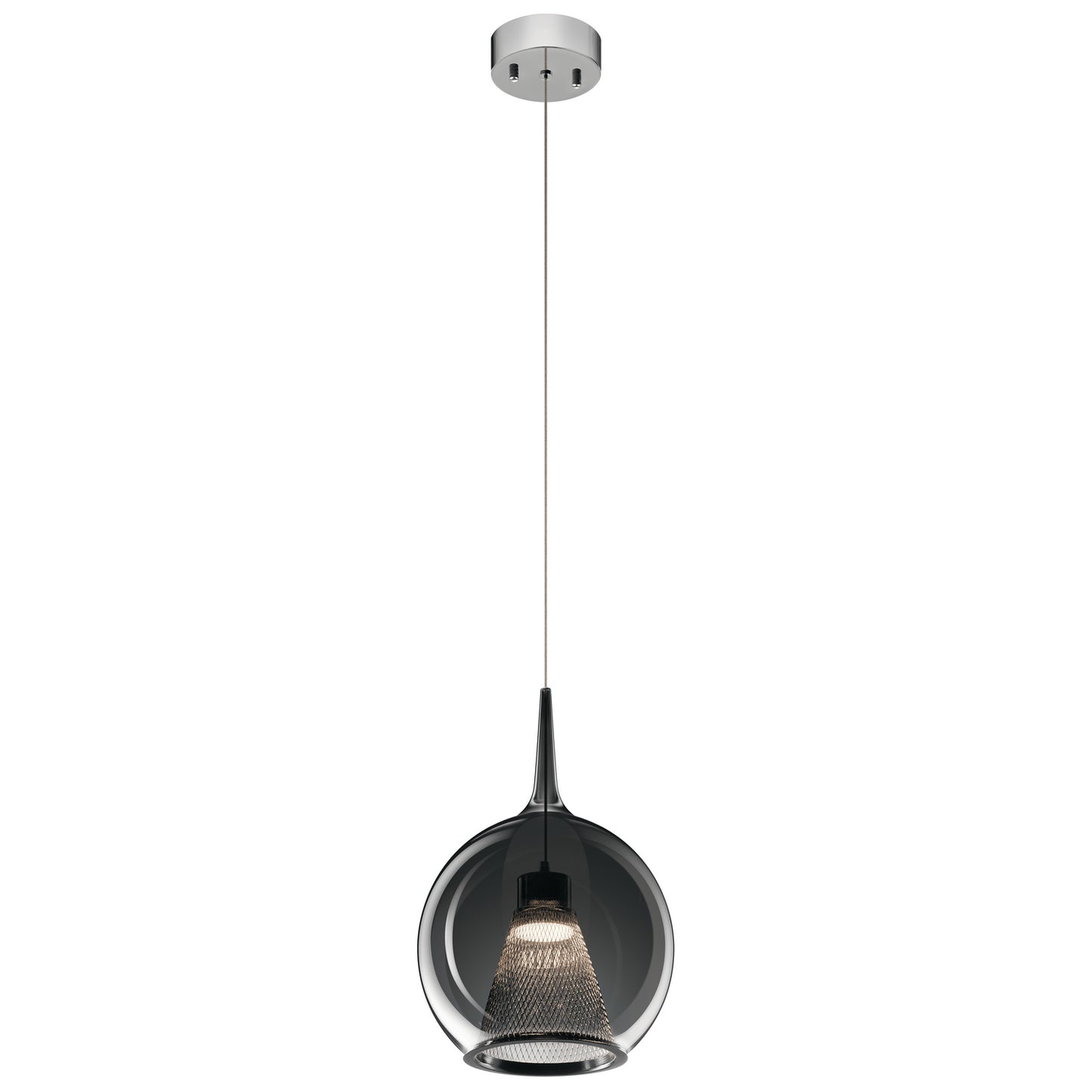Zin LED Pendant in Chrome