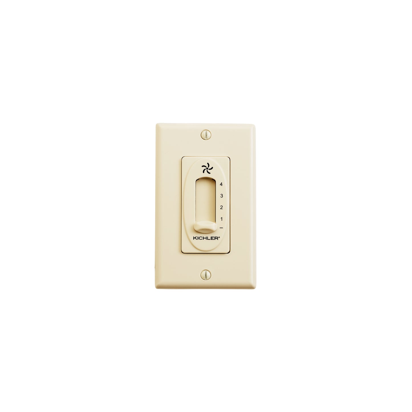 Accessory 4 Speed Fan Slide Control in Ivory (Not Painted)