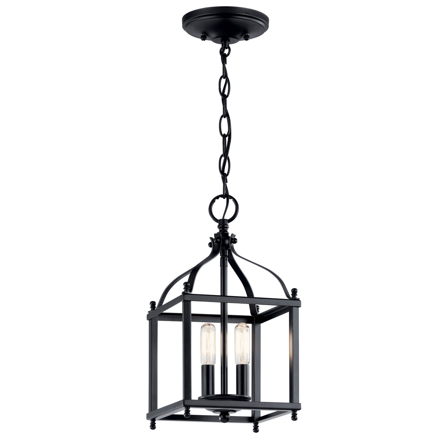 Larkin Two Light Pendant in Black