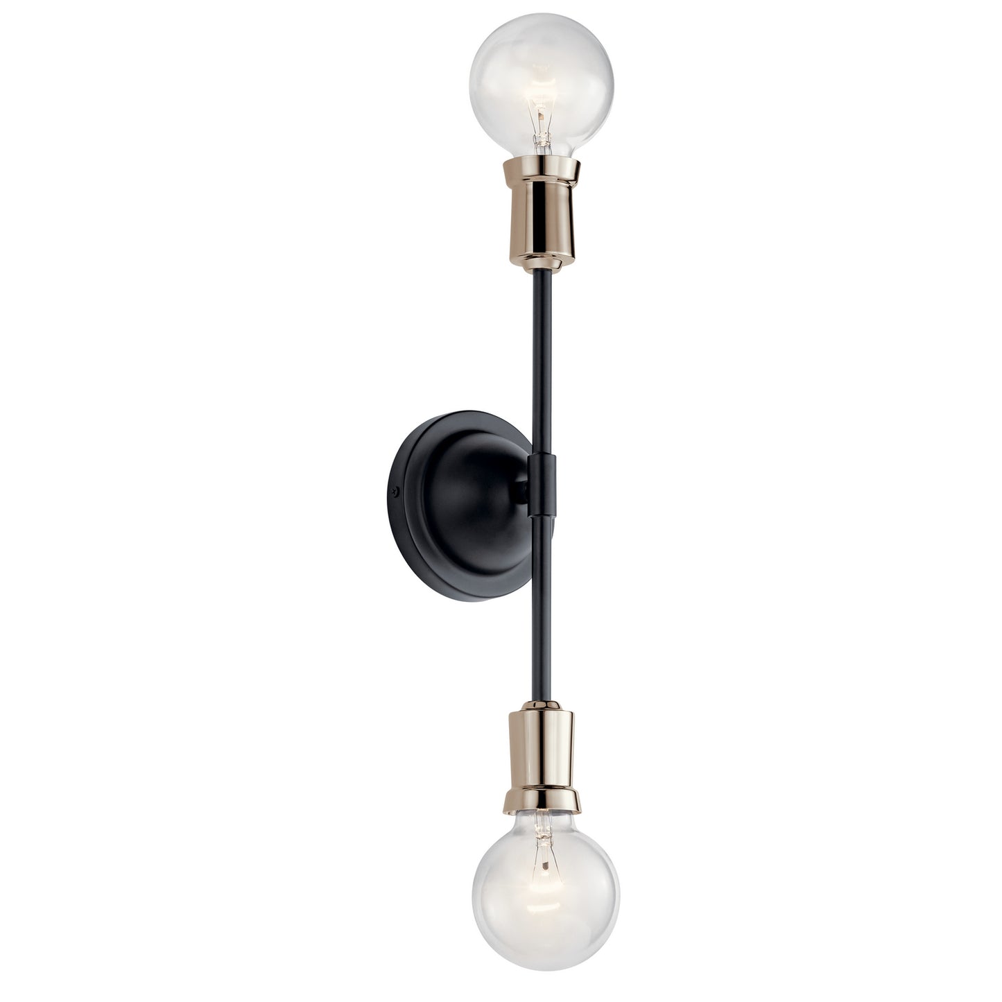 Armstrong Two Light Wall Sconce in Black