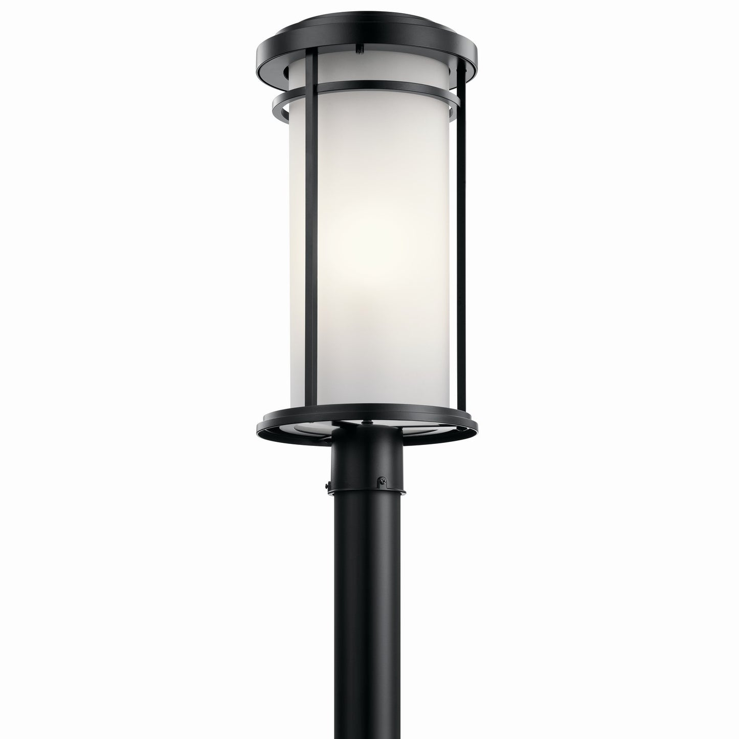 Toman One Light Outdoor Post Mount in Black